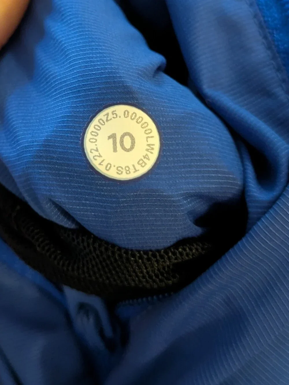 Lululemon Lightweight Cropped Track Jacket Blazer Blue Tone Sz 10 - Picture 3 of 16